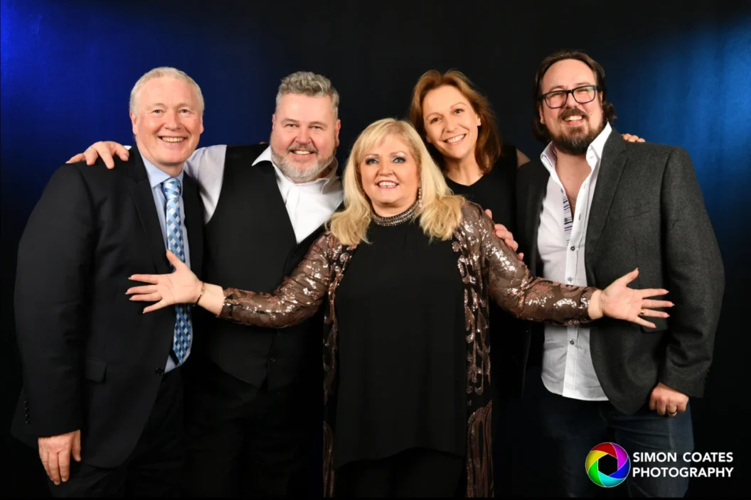 Mark Rattray & Linda Nolan at Ratters' Christmas party